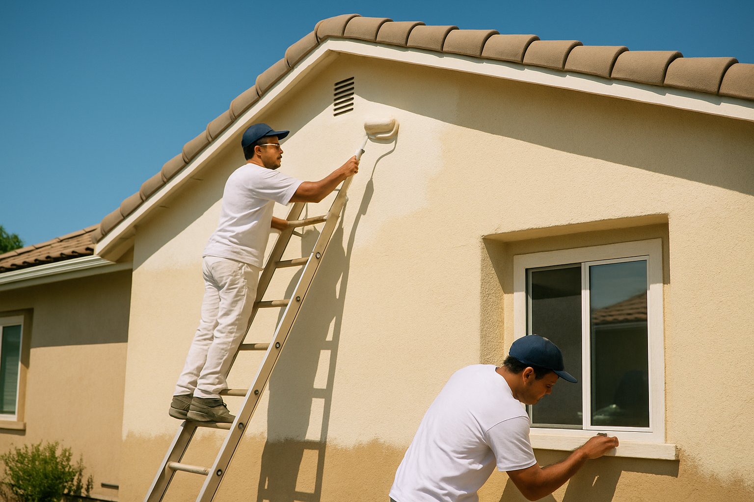 Pintura exterior de casa en California
